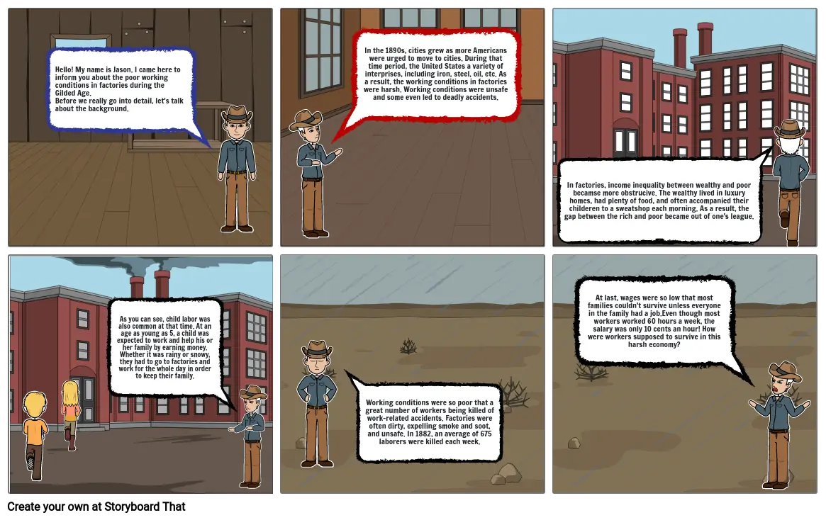 storyboard (Corruption in business/railroads)