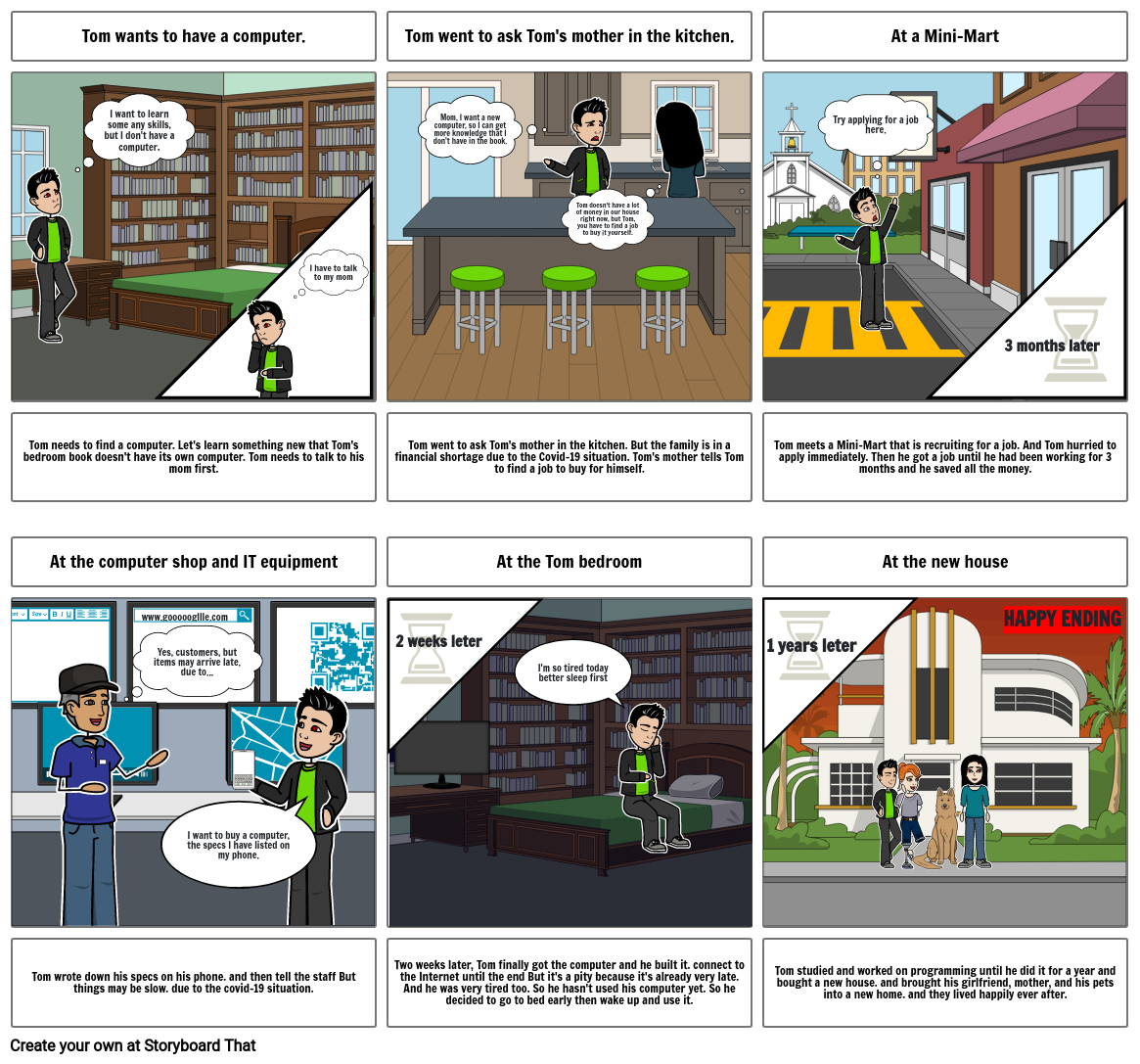 Story of COMPUTER Storyboard by 2a2ceacb