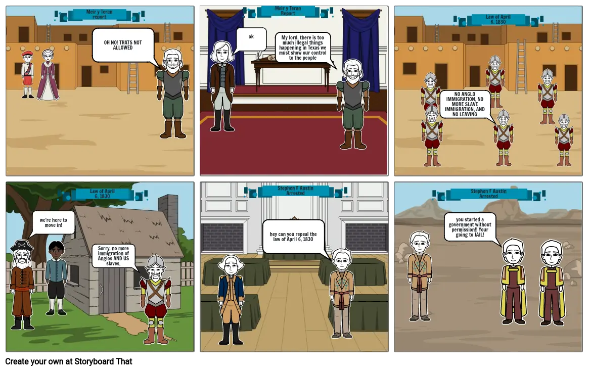 Texas History Comic Strip