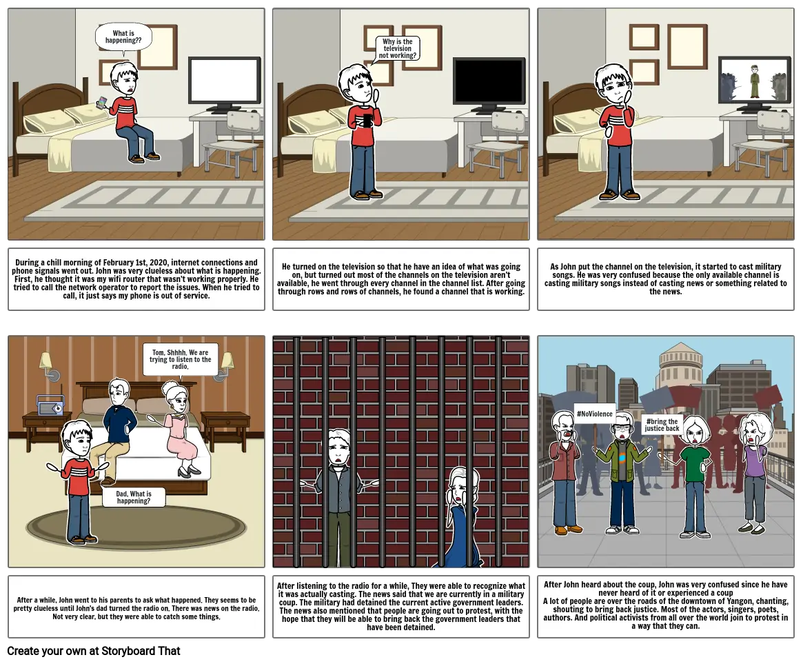 Mutual Help Made Billingual Comic Storyboard par 1c0f5200