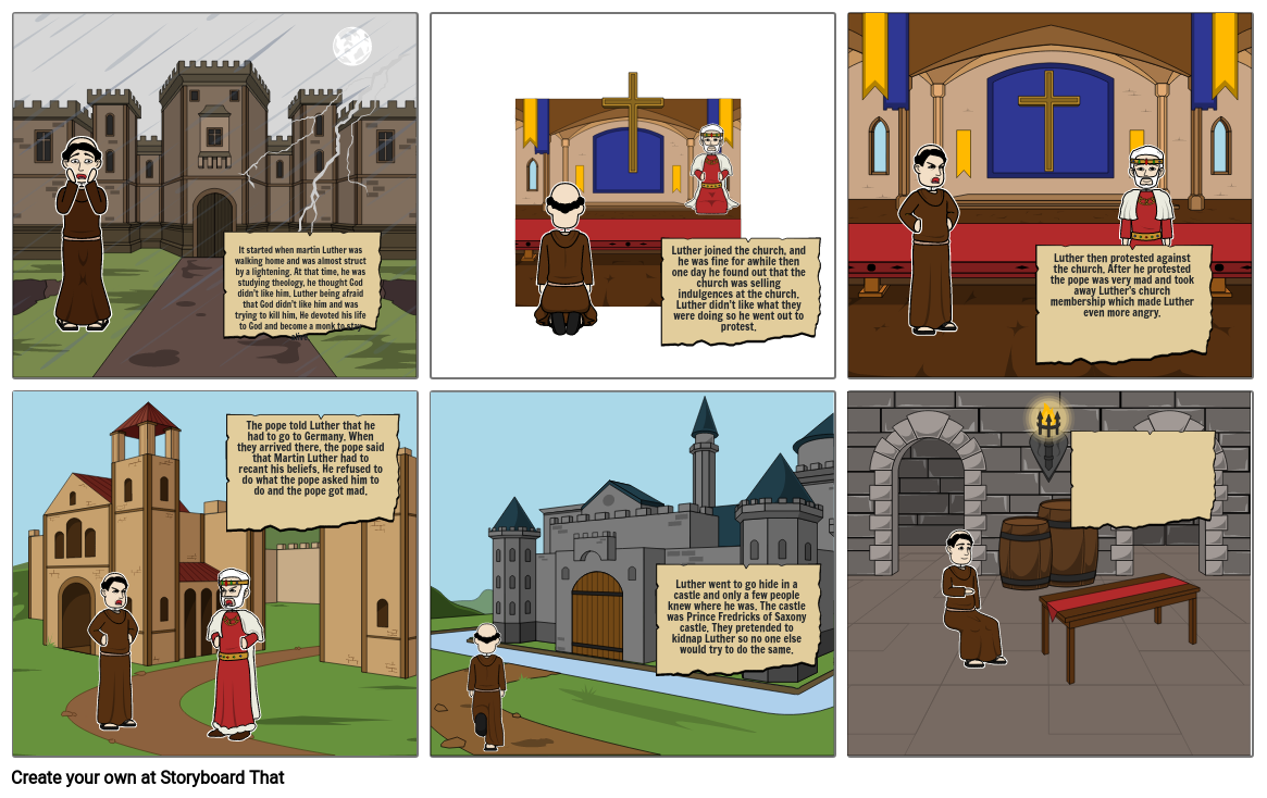 Martin Luther Storyboard Storyboard por 2abfa60f