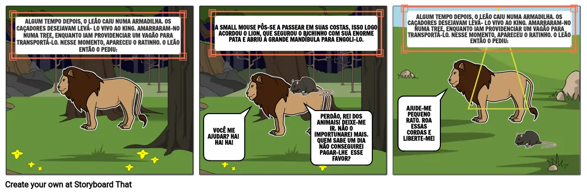 FÁBULA: O LEÃO E O RATINHO