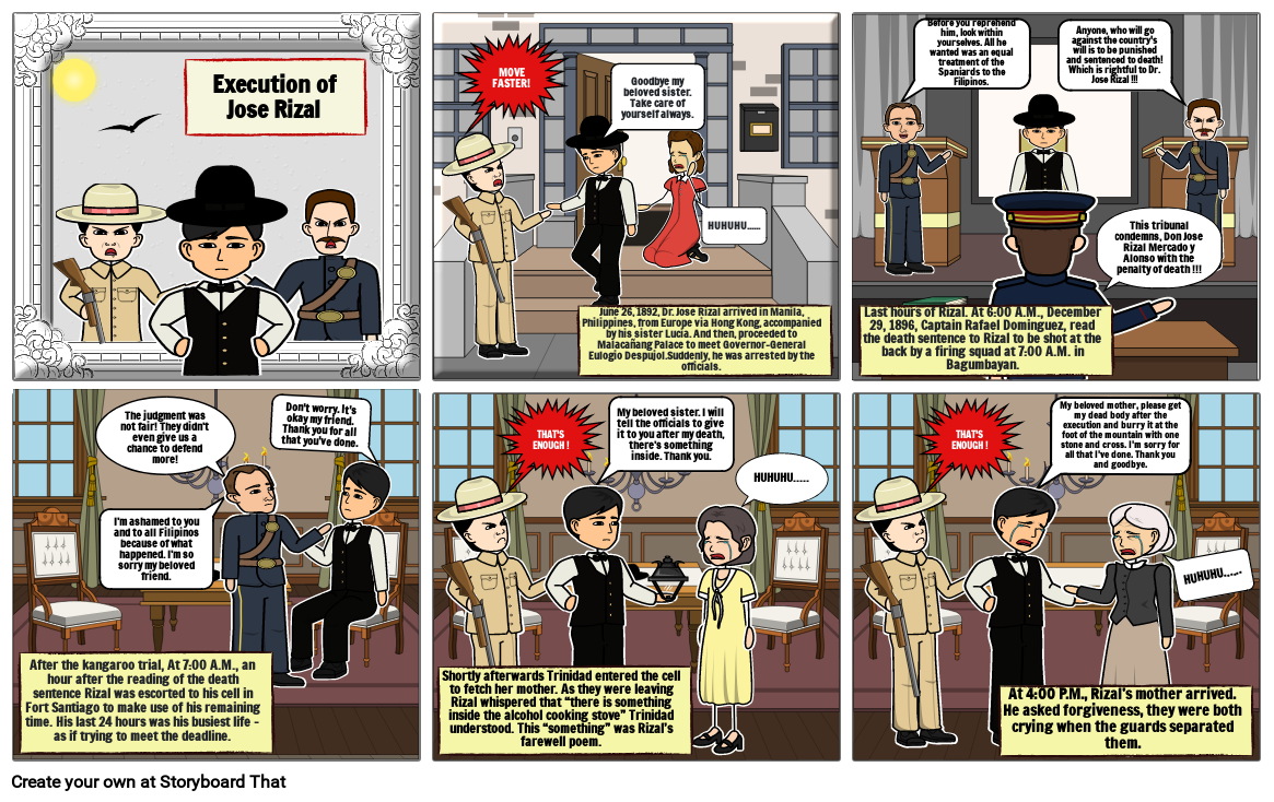 Execution of Rizal Storyboard por 2ae2c61d