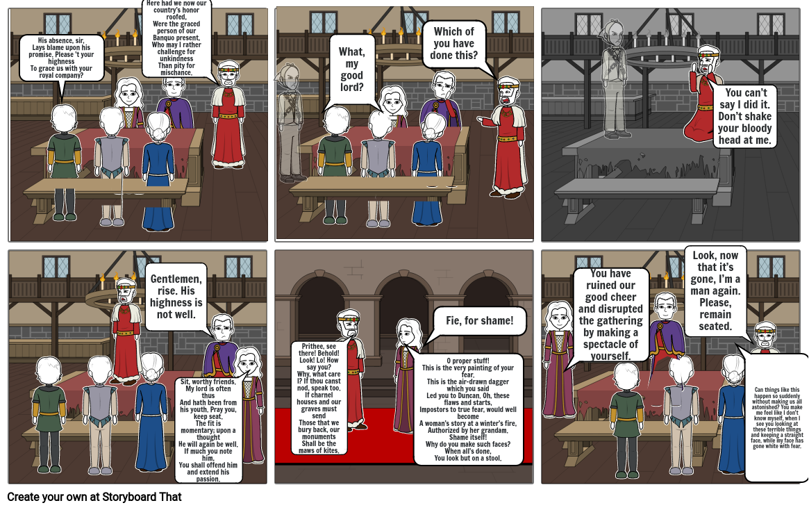 Macbeth comic Storyboard by 2b43b37d