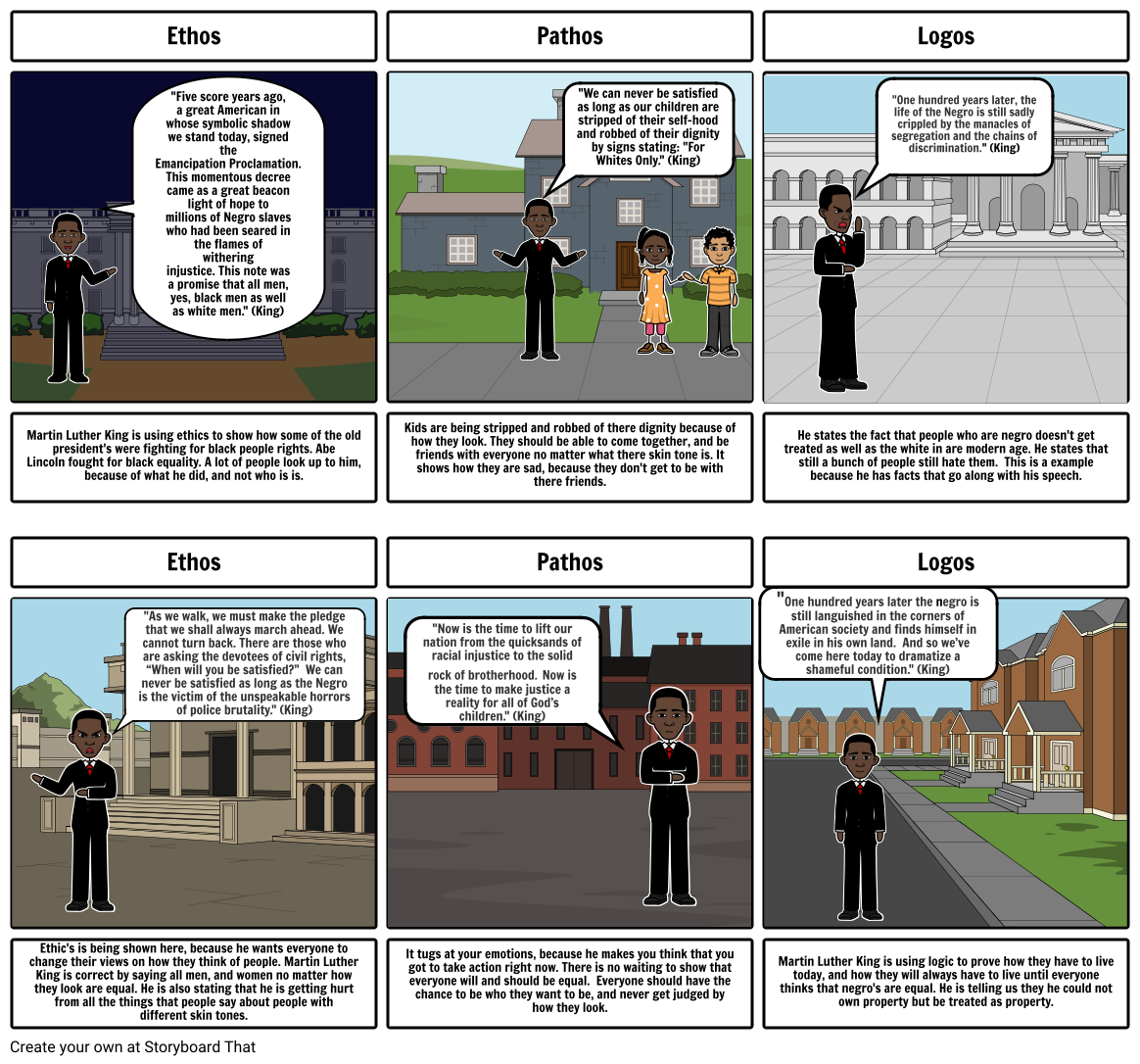 Martin Luther King Storyboard by 2b45617c