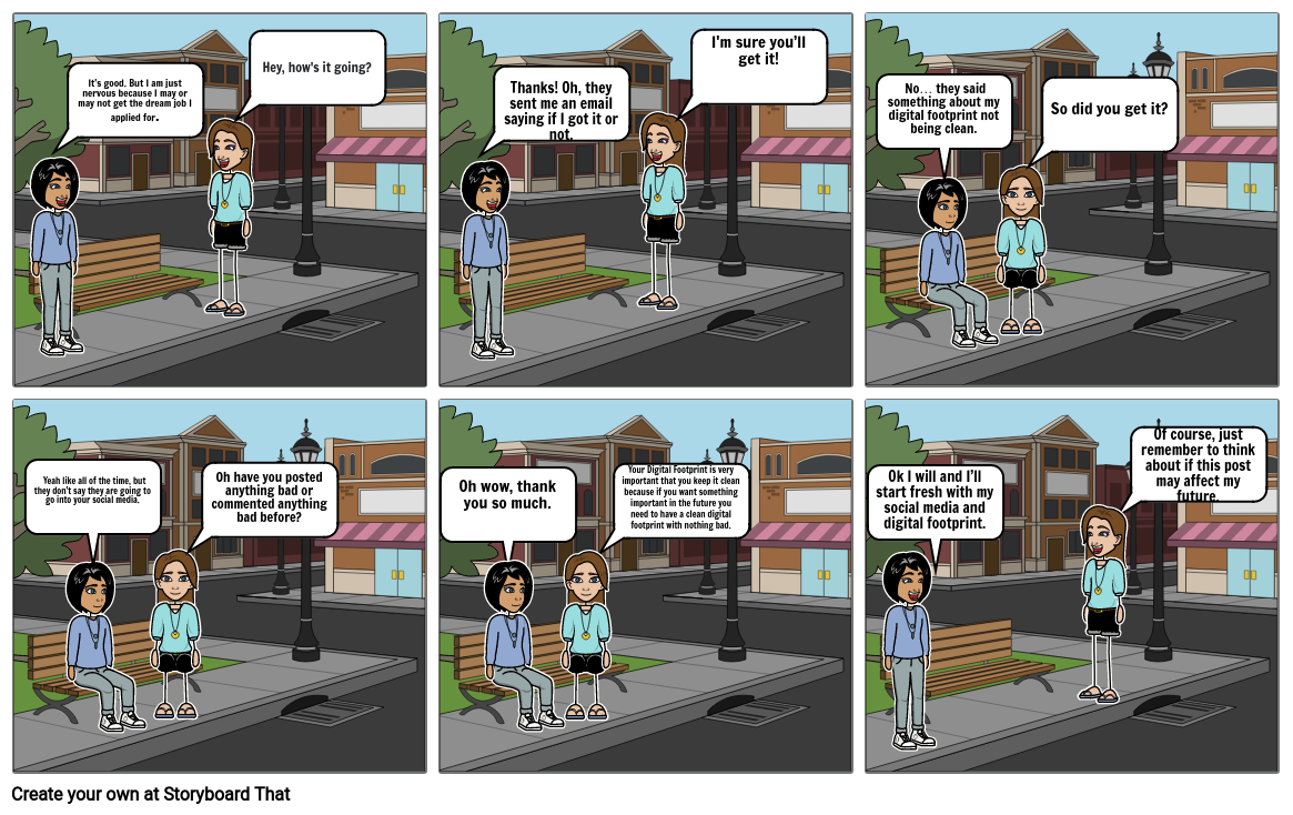 Digital Footprint Comic Storyboard by 2b527d9e