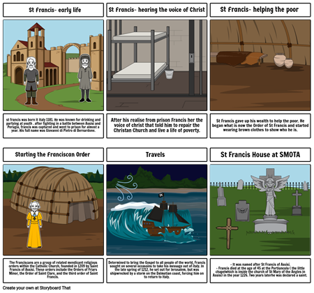 RE - ST FRANCIS STORYBOARD