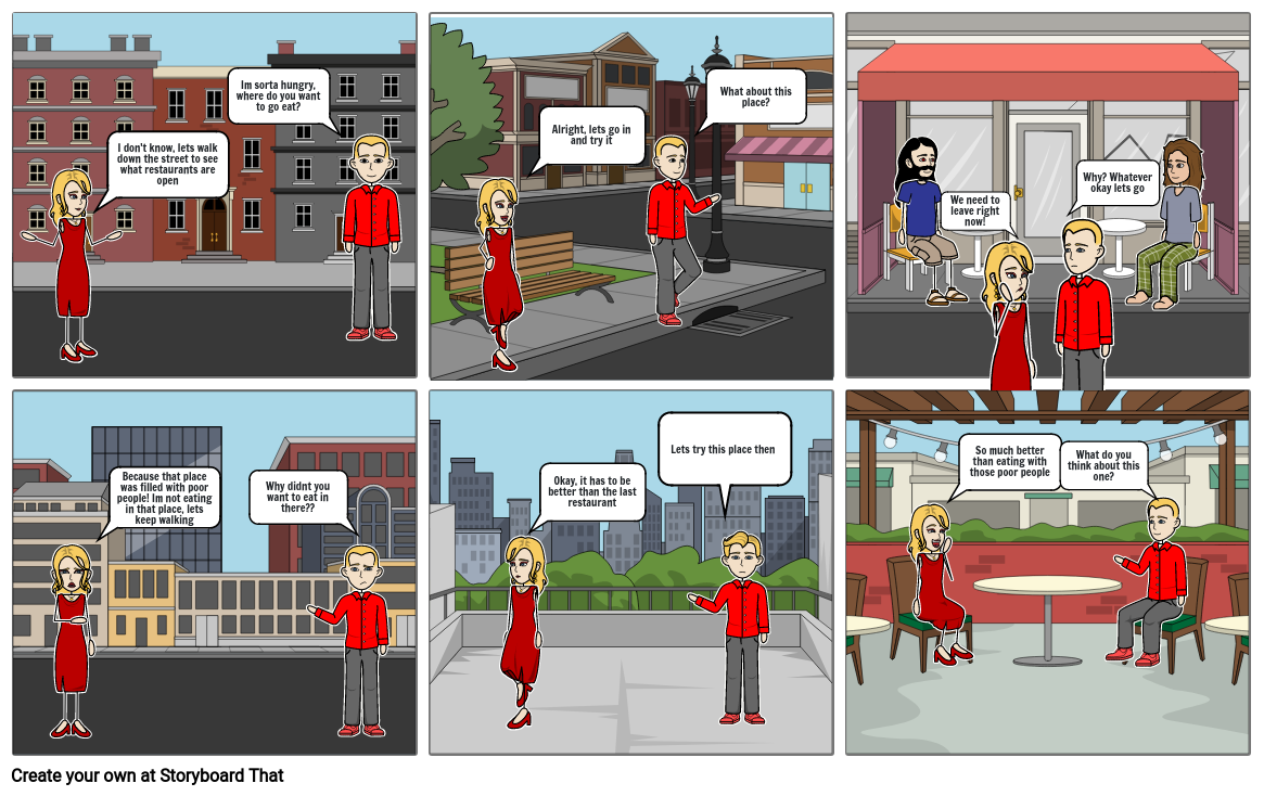 Classism Storyboard by 2b5647c4