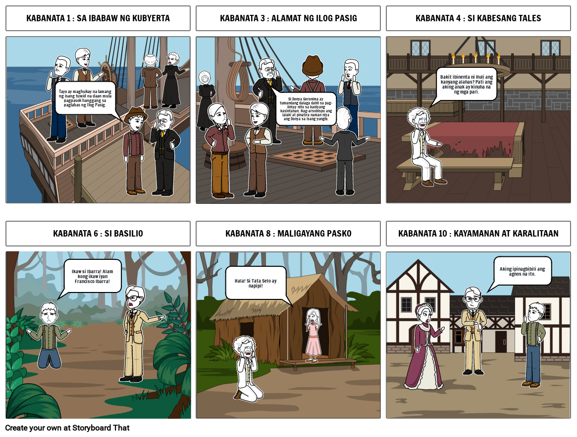 EL FILIBUSTERISMO COMIC STRIP Storyboard By B A