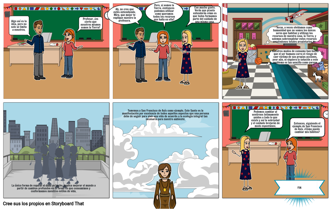 HISTORIETA LAUDATO SI Storyboard by 2b735d4d