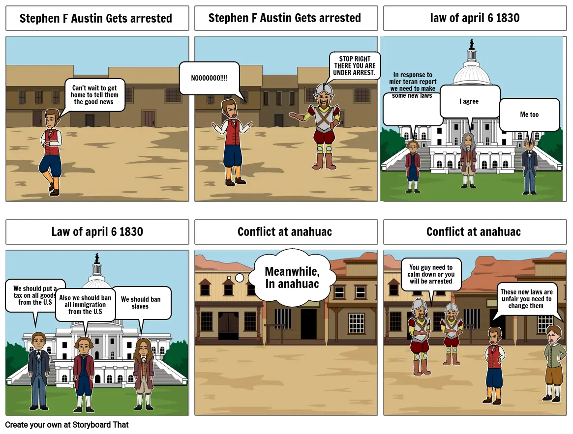 texas revolution cartoon strip