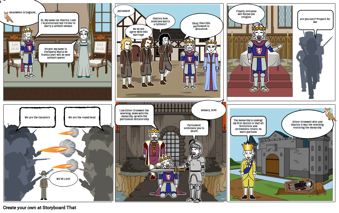 ENGLISH CIVIL WAR Storyboard by 2b808be1