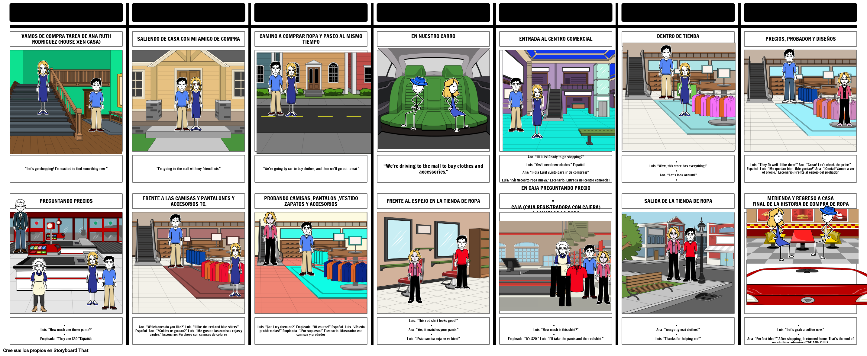 VAMOS DE COMPRA TAREA DE ANA RUTH RODRIGUEZ MANZANARES  Storyboard