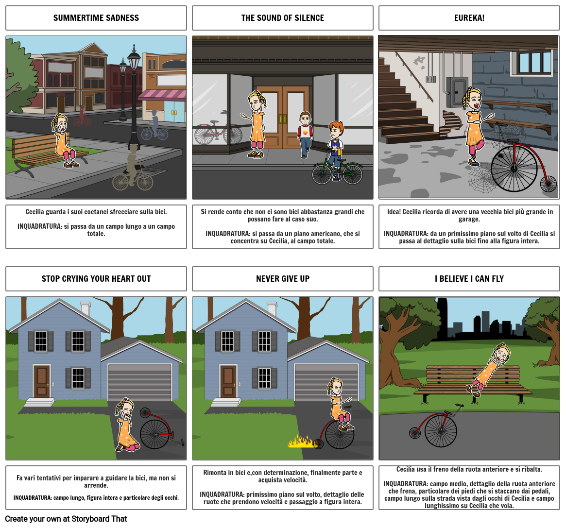 storyboard bici