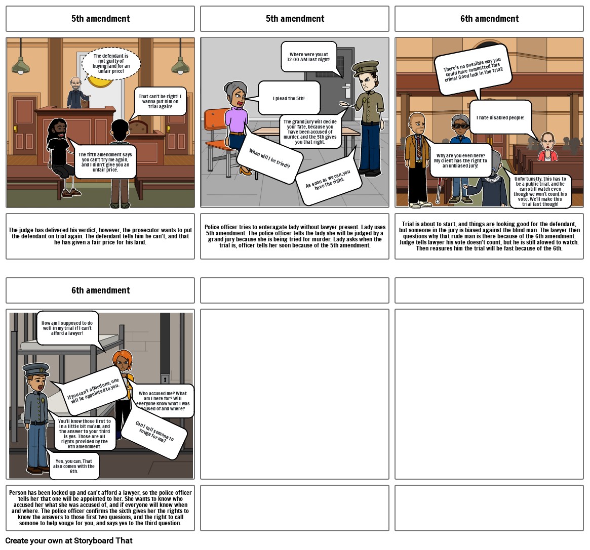 Amendment storyboard