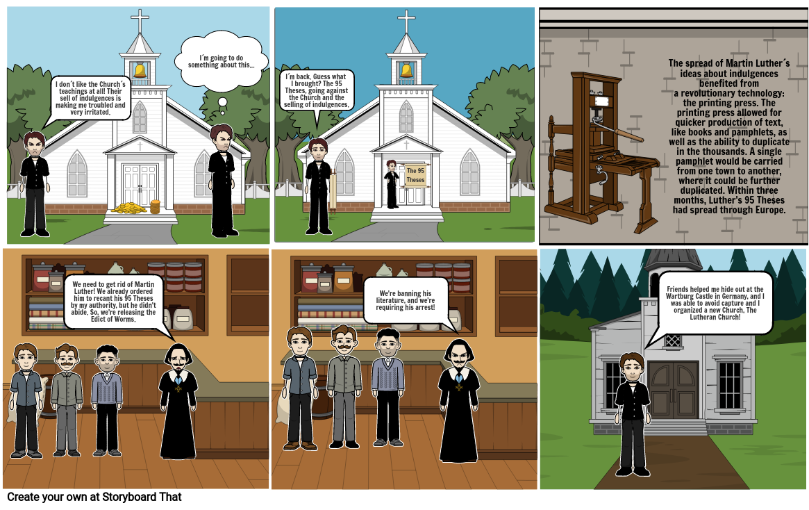 martin luther storyboard Storyboard by 2bf3f6fc