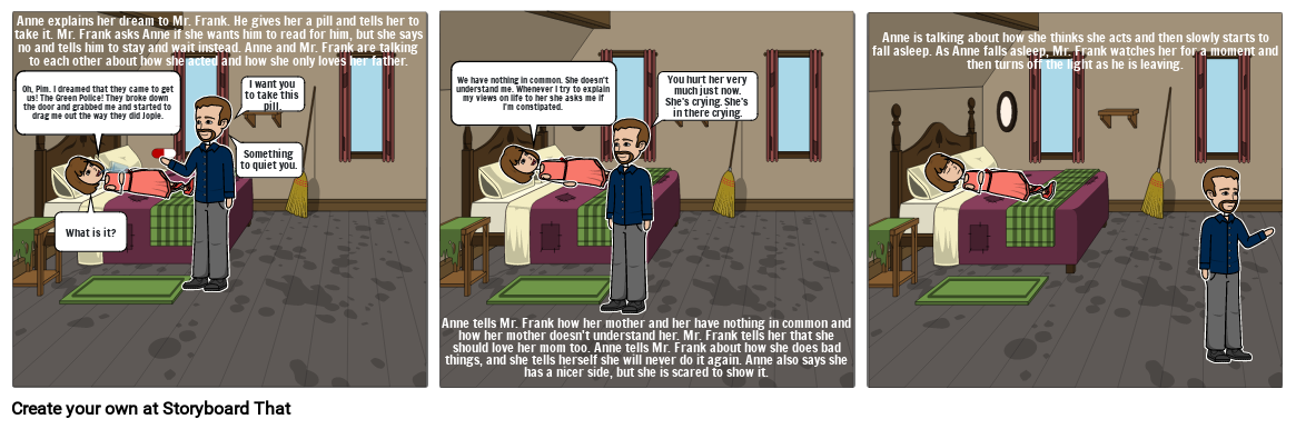 Diary of Anne Frank Comic Strip