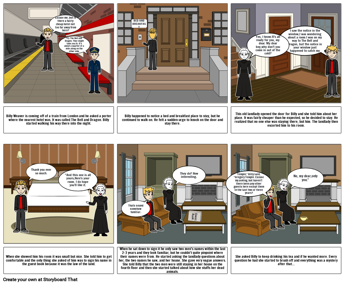 The Landlady Storyboard por 2c24136c