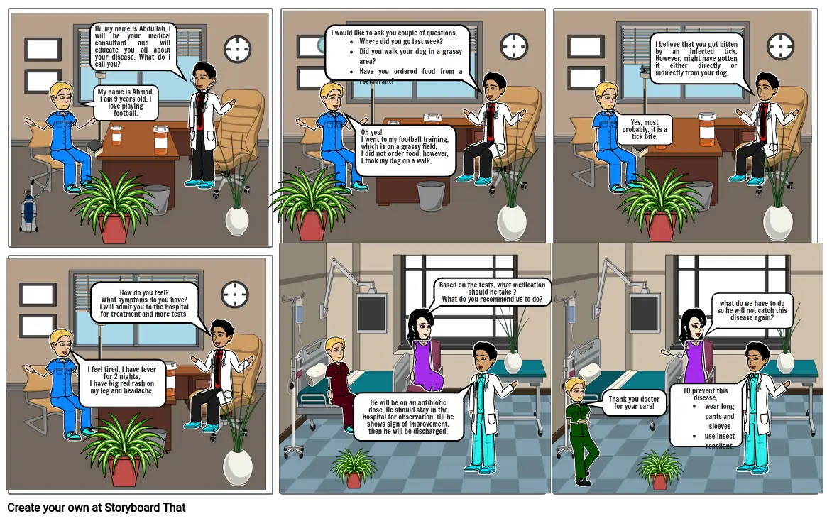 Abdullah AlRukhaimi_6E_Story Board_Lyme disease