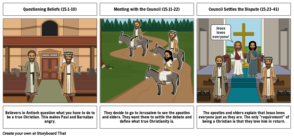 Acts Storyboard Storyboard by 2c5ec1f9