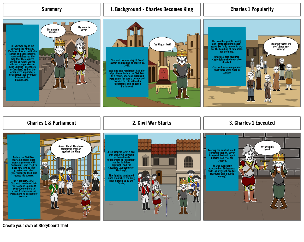 The Civil War In England Storyboard By 2c9c6378