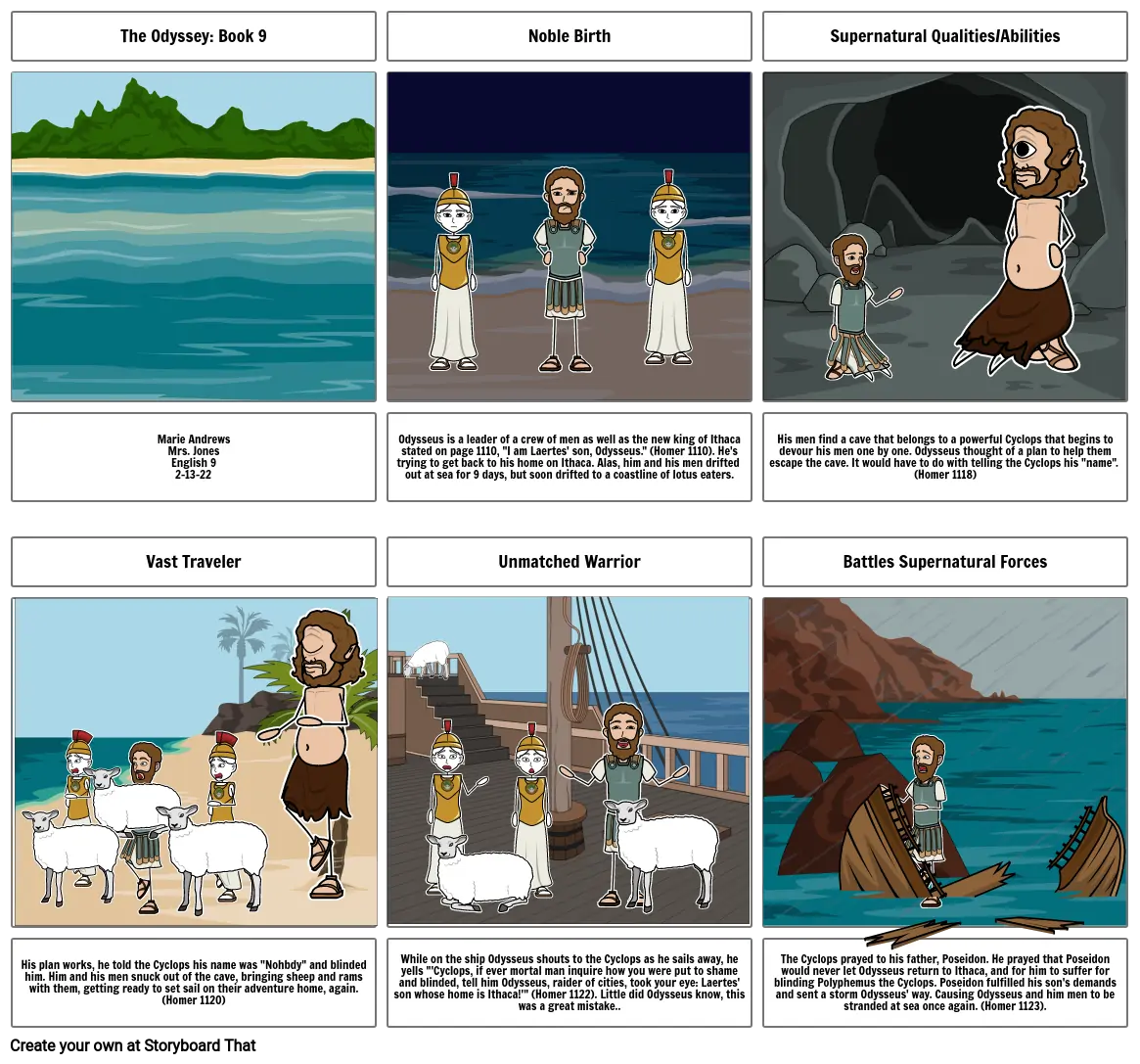 Andrews // Storyboard Project: The Odyssey