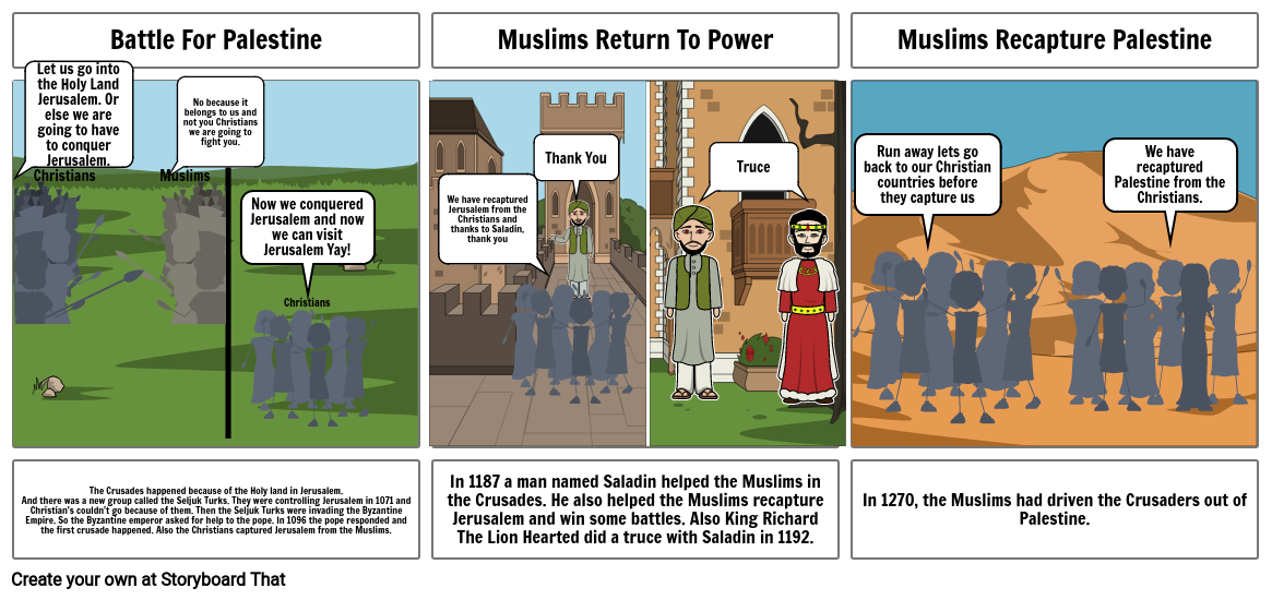 The Crusades Storyboard por 2cbc003e
