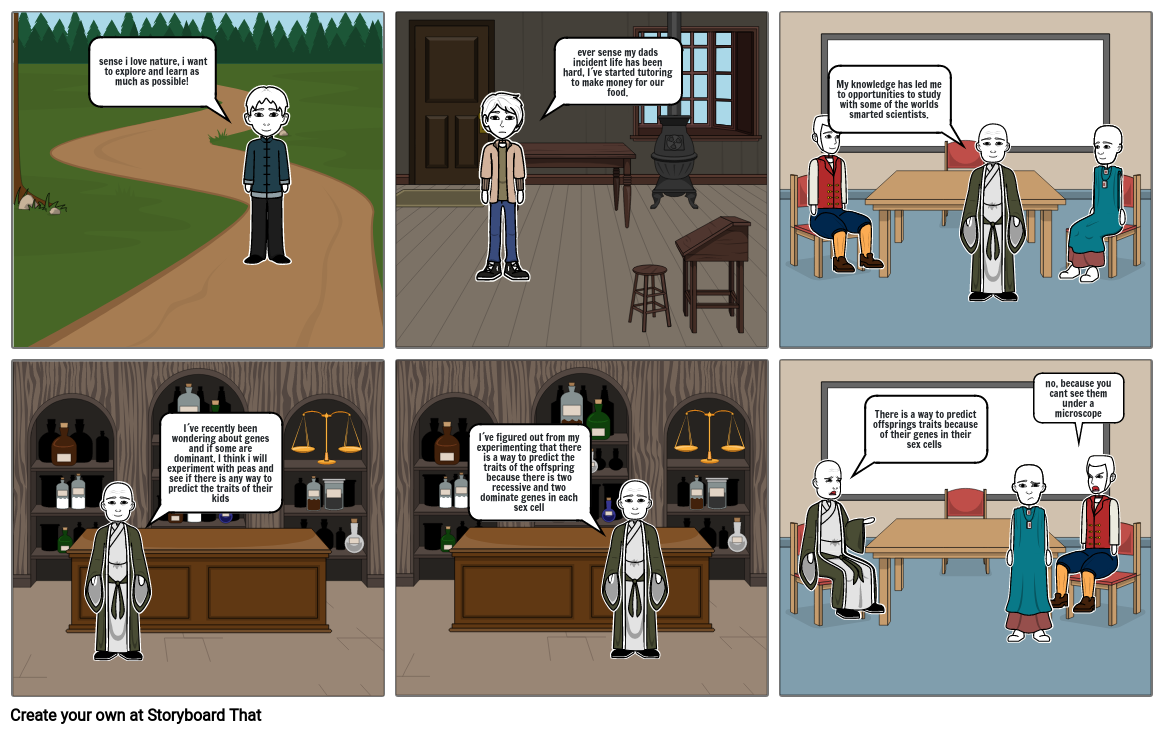 Gregor Mendel Storyboard by 2cd31e65