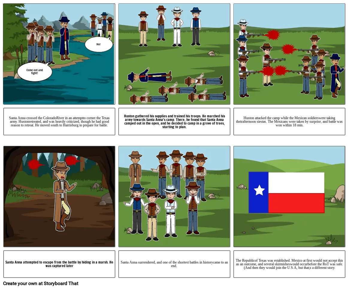 o Texas Revolution and the first battle of the Texas revolution.