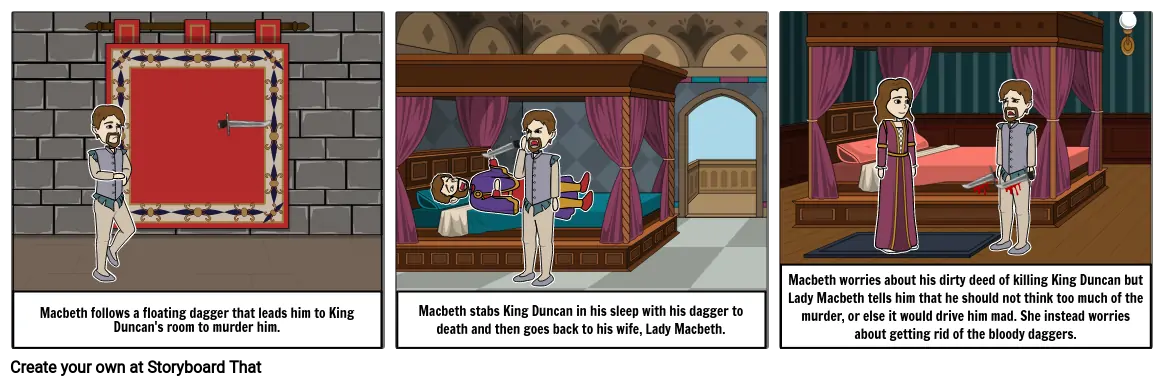 Macbeth Act 2 Comic