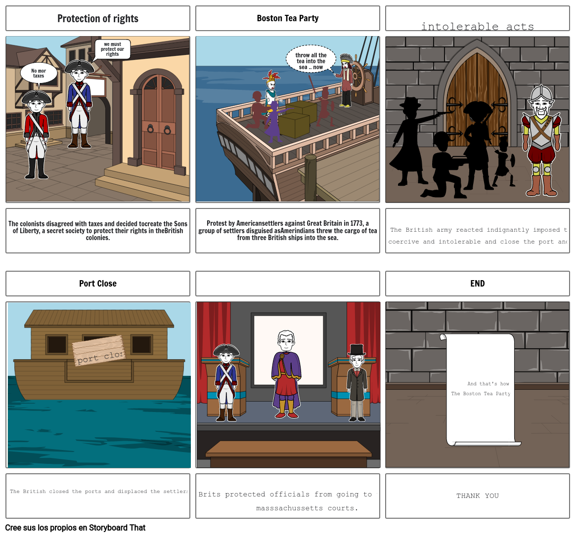 BOSTON TEA PARTY Storyboard by 2d88d1c3