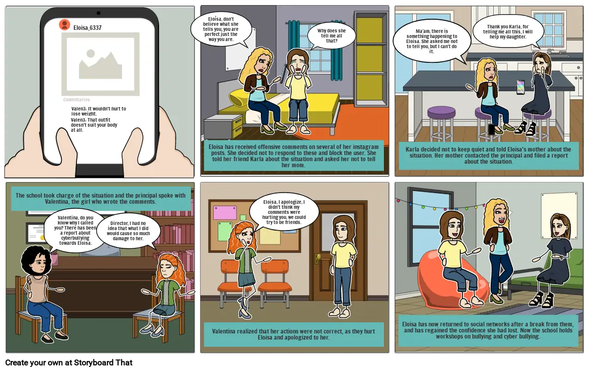 historieta - ingles Storyboard by 2d95737a