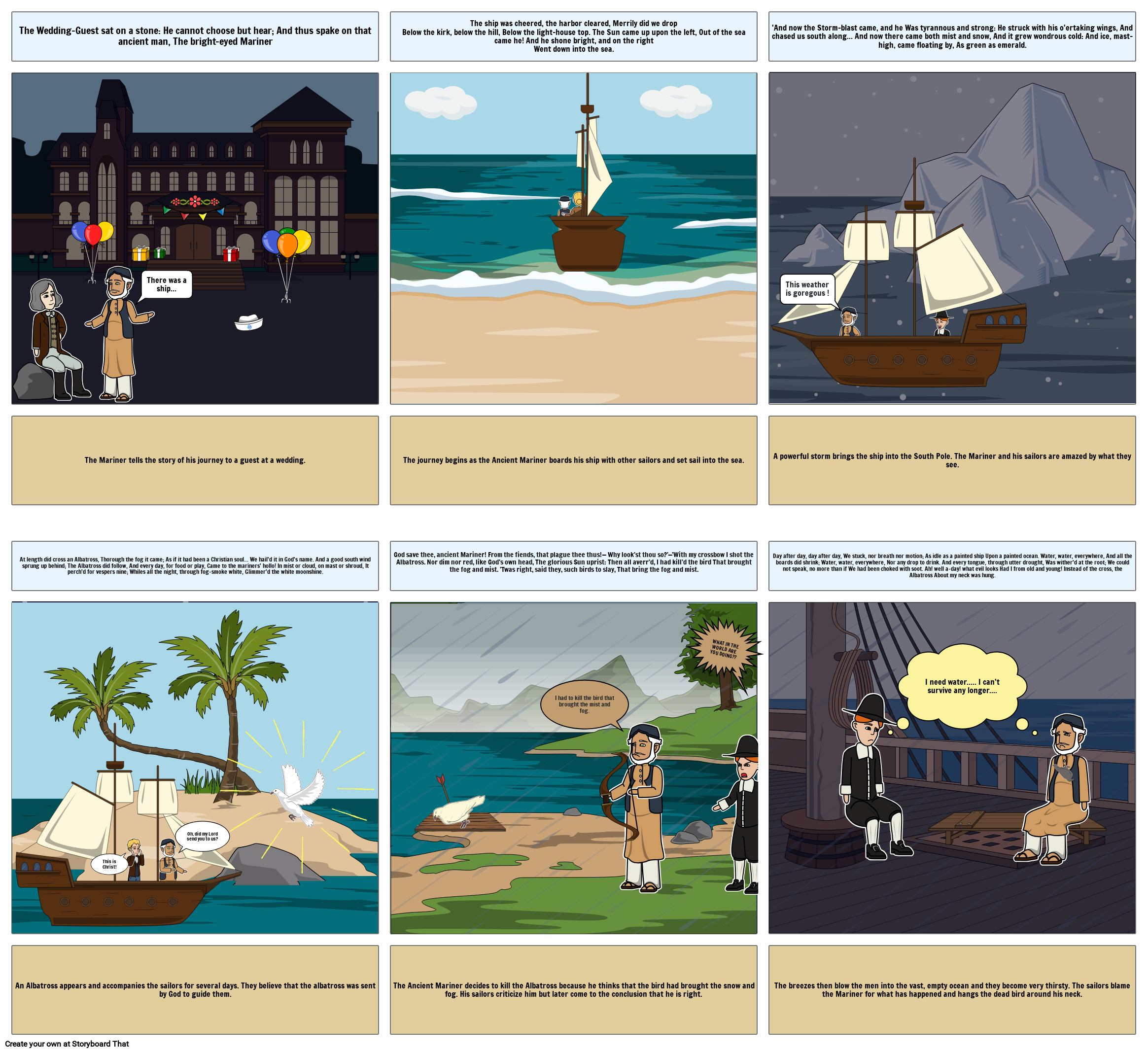 The Rime of the Ancient Mariner Storyboard por 2de6abd6