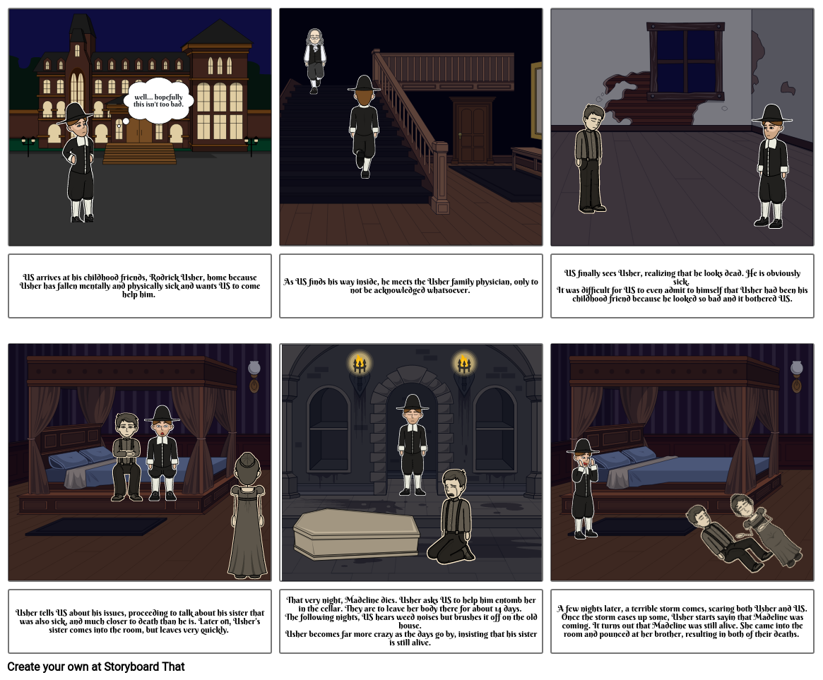 The House of Usher Storyboard by 2e8073c3