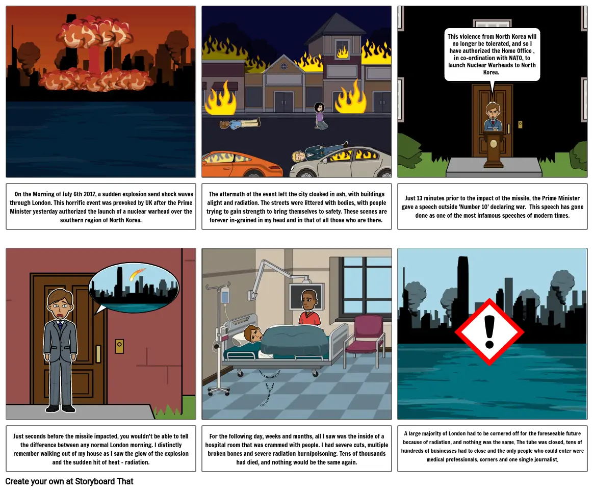 Citizenship Nuclear Aftermath Storyboard