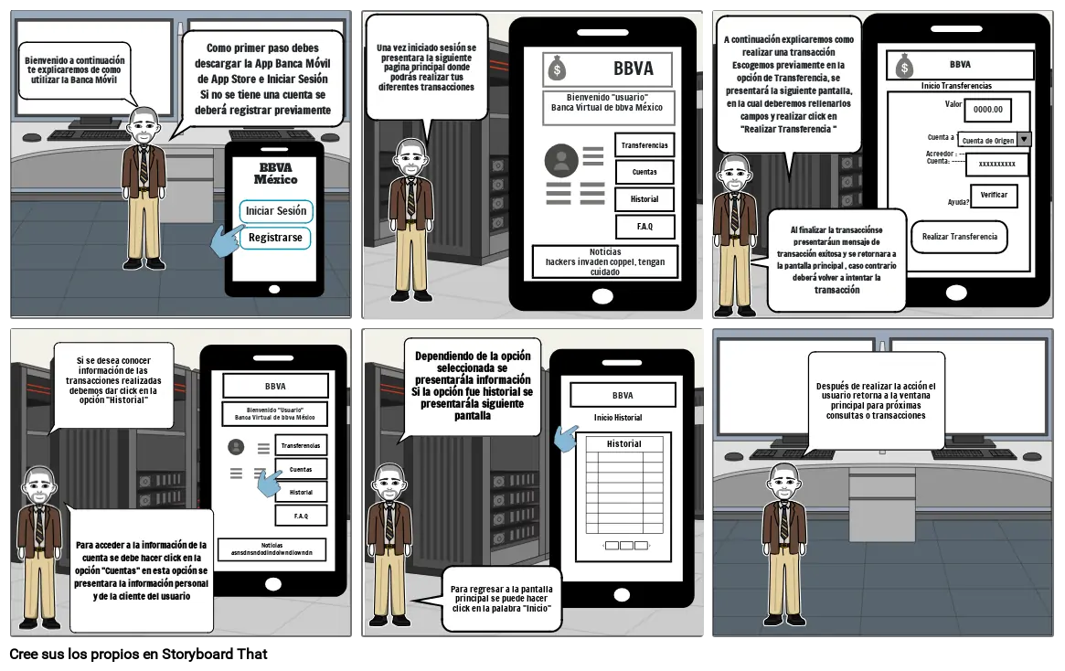 Storyboard Banco