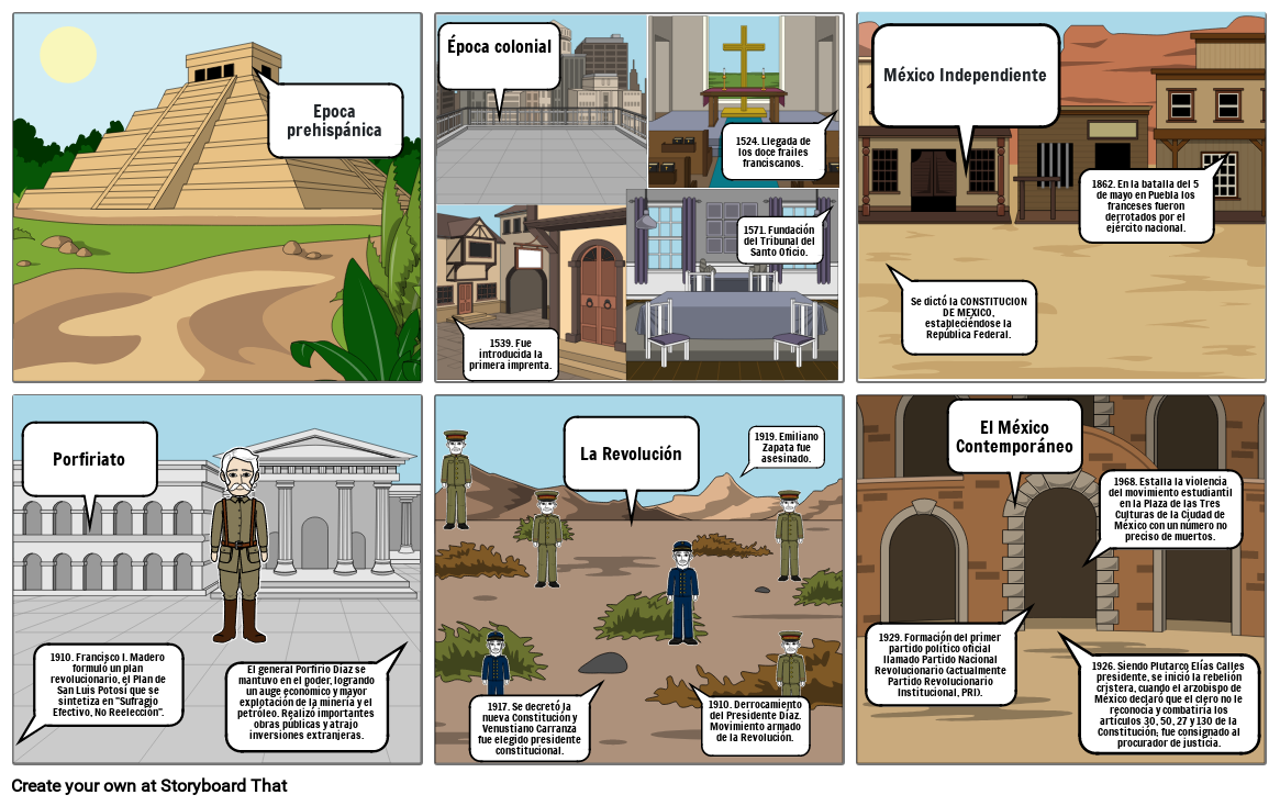 Historia De Mexico Eagg Storyboard Por 2eeeea68 0793