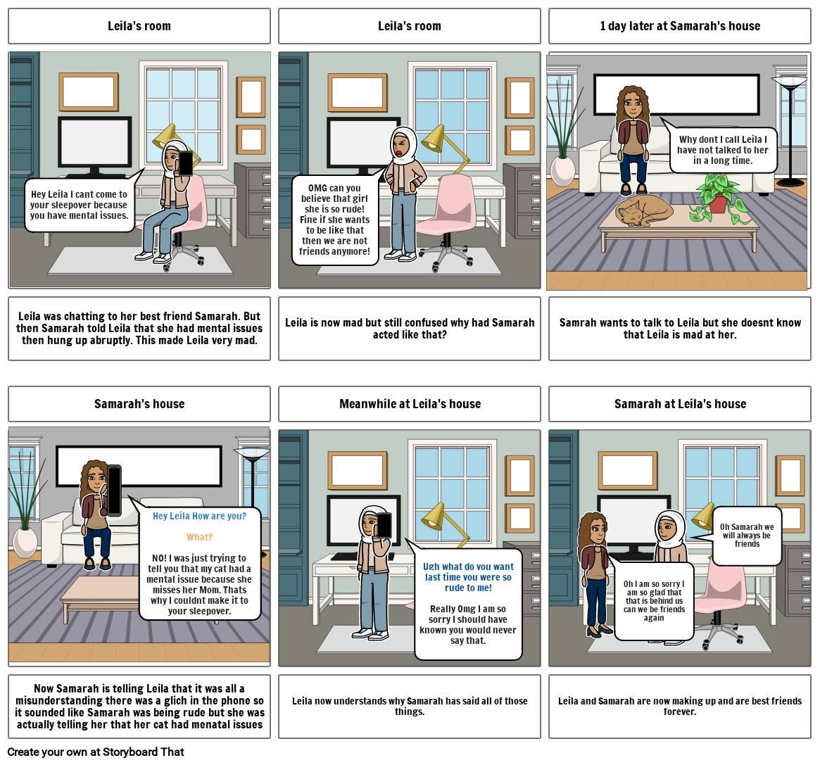 Empathy Comic Strip Storyboard by 2ef72fd5