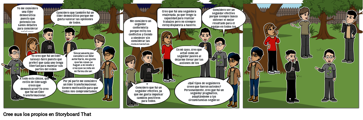 Comic - Taller de Liderazgo II -Escena del parque