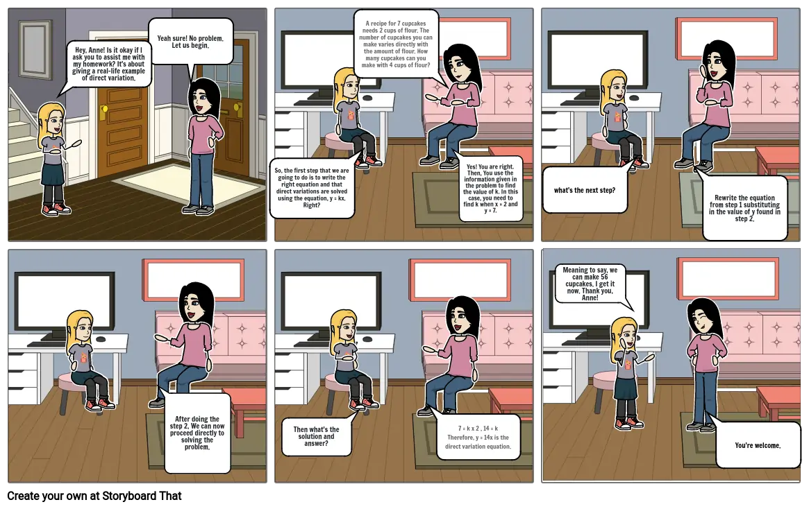 Comic Strip_Direct Variation_Performance Task 1 (Quarter 2)