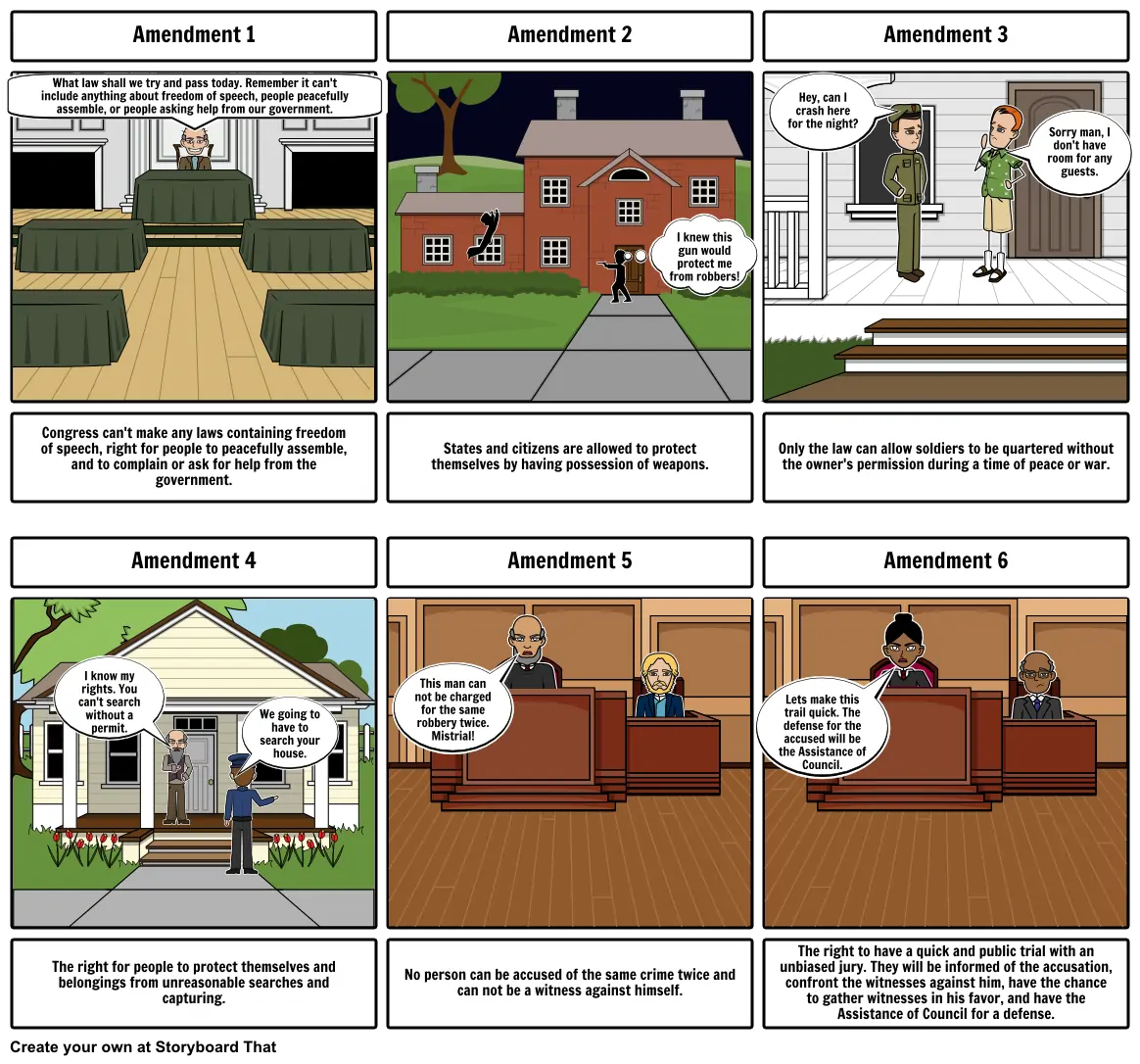 History Amendment Storyboard