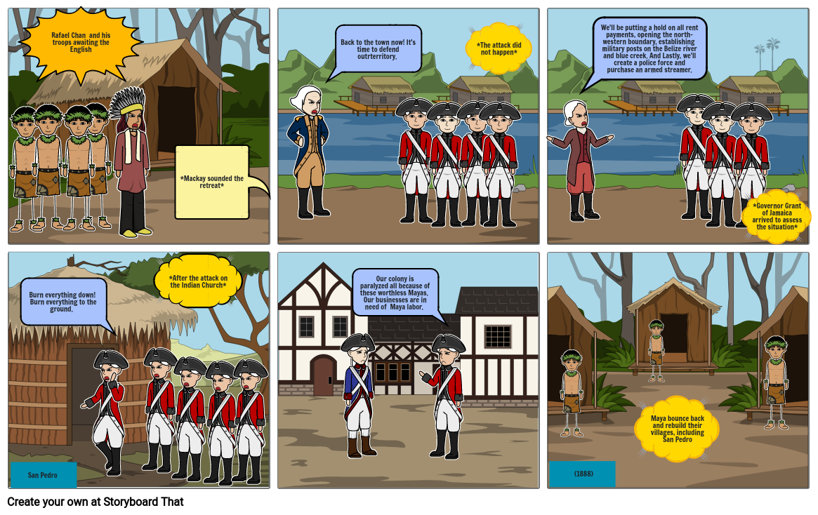 History Comic Strip Storyboard by 2f40cc96