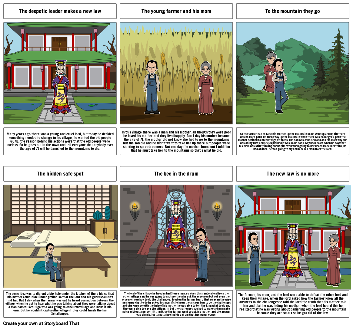 The Aged Mother Storyboard By 2f4badfc the-aged-mother-storyboard-by-2f4badfc