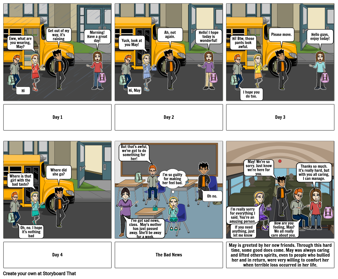 Drama Loss Storyboard Storyboard par 2f58f16d