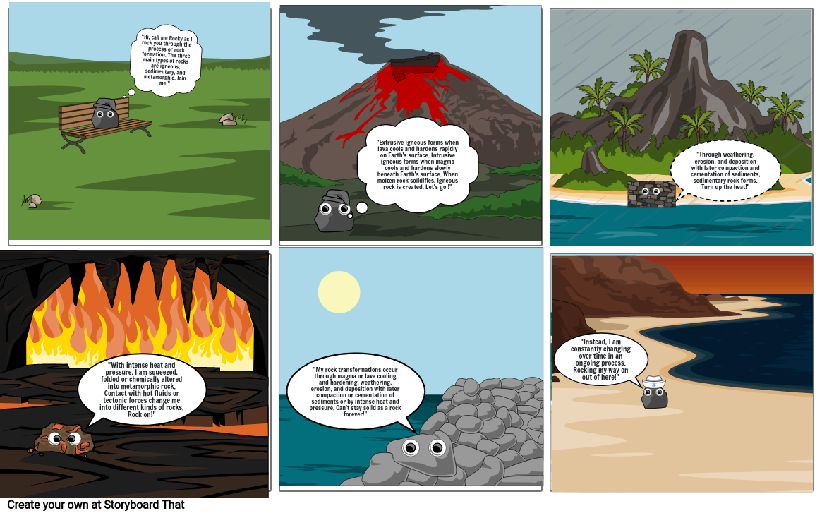 Rock Cycle Storyboard by 2f955366
