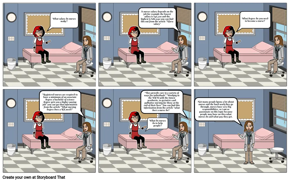 Nurse comic strip