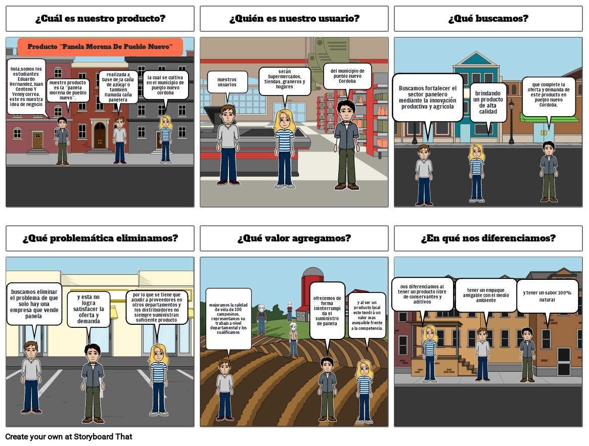 Actividad de aprendizaje 4: diseño de storyboard producto ¨Panela Morena de