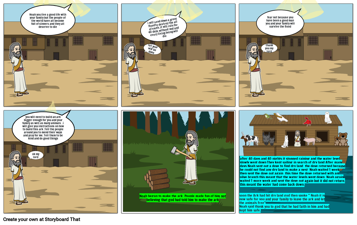 noahs Arc Storyboard by 30062886