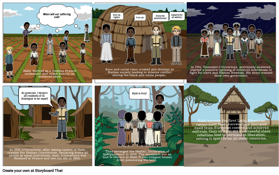 HAiti freedom storyboard