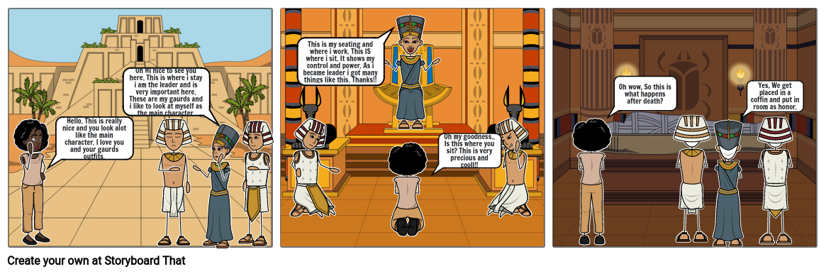 Egyptian Storyboard Storyboard By 3097cc99